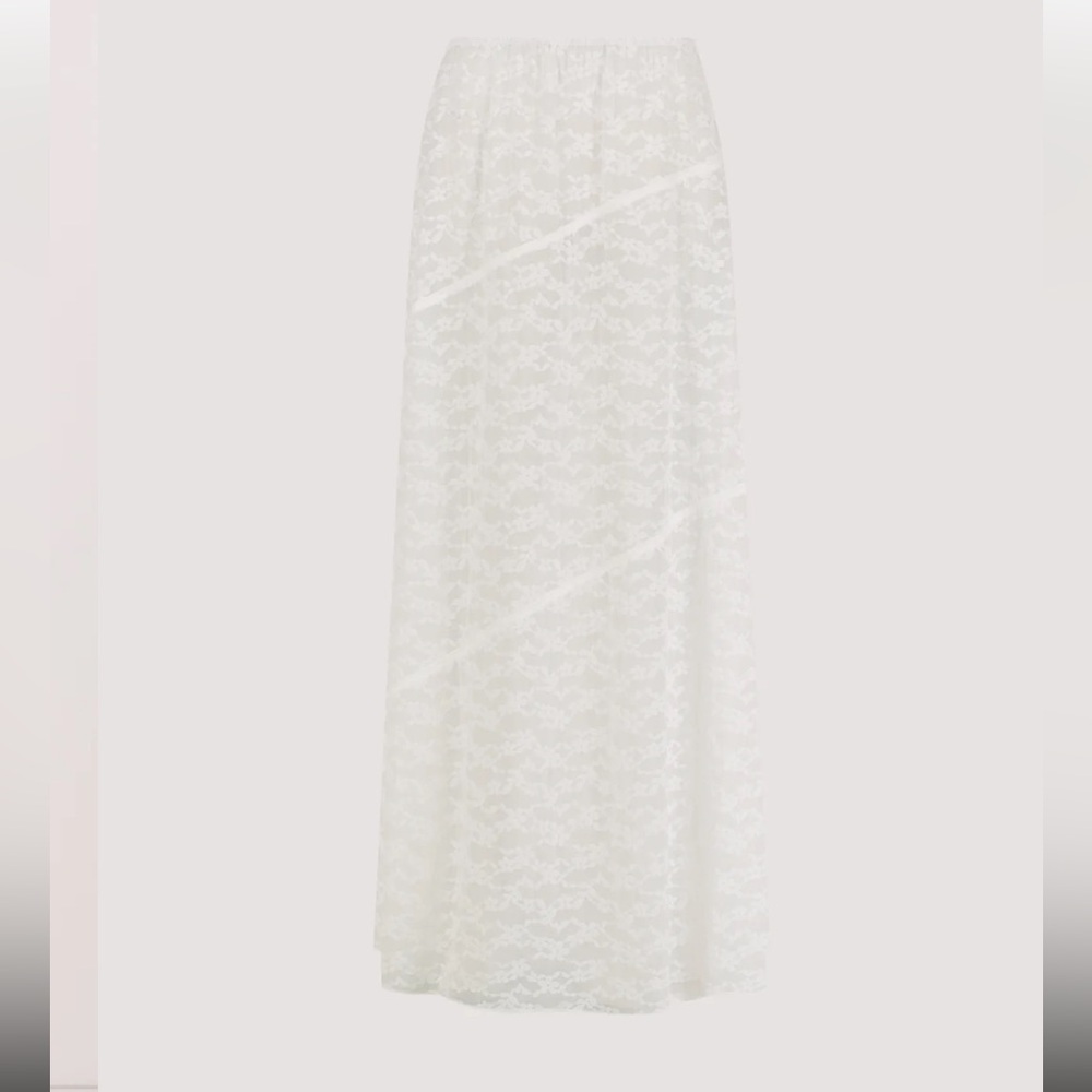 DISSH Belle White Lace Maxi Skirt NWT XS